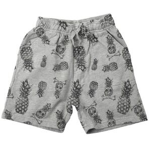 Wes and Willy Pineapple Skull Shorts Heather Grey